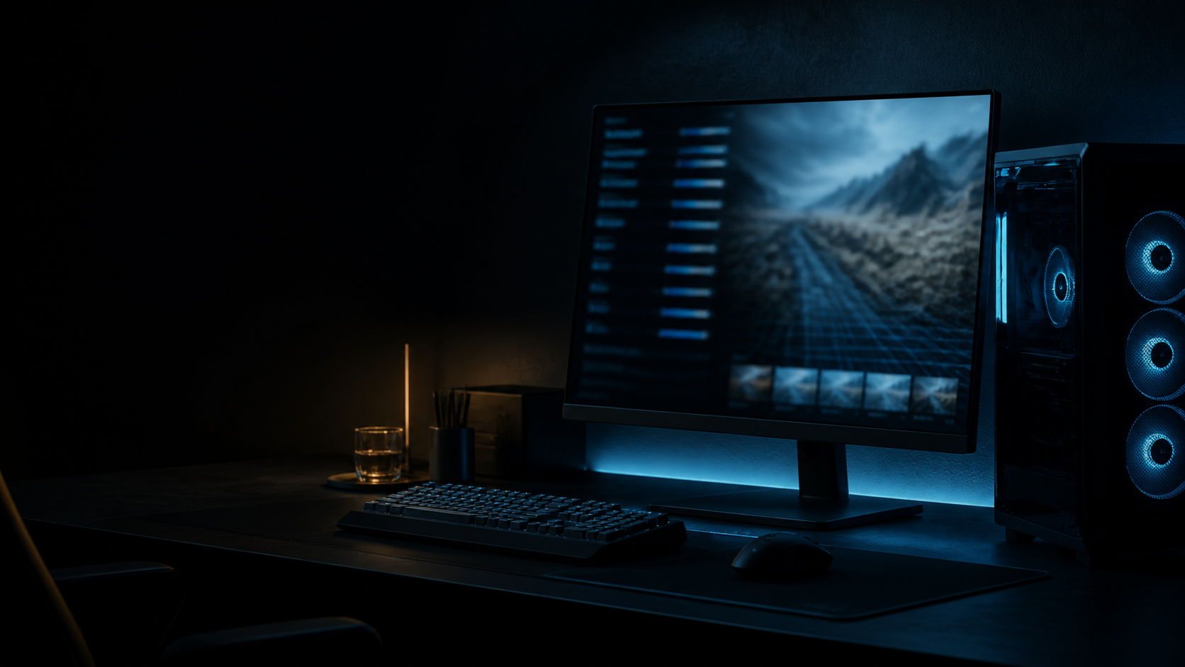 Enlisted squad battle displayed on a gaming PC